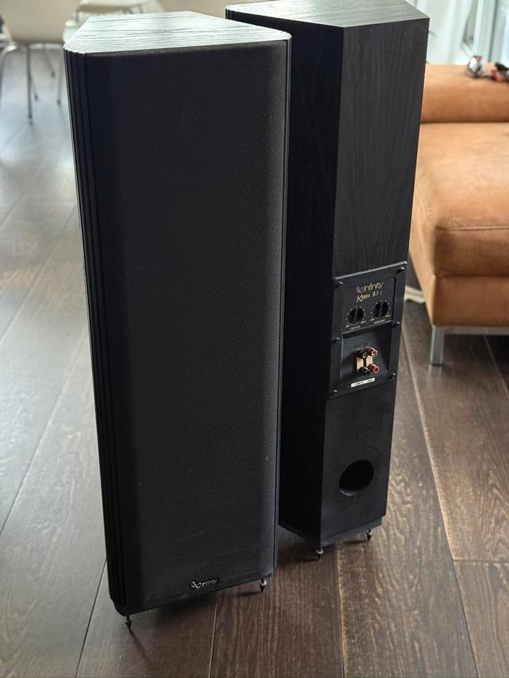 Infinity Kappa 6.1i luidsprekers (matching pair), Audio, Tv en Foto, Luidsprekers, Gebruikt, Front, Rear of Stereo speakers, 120 watt of meer