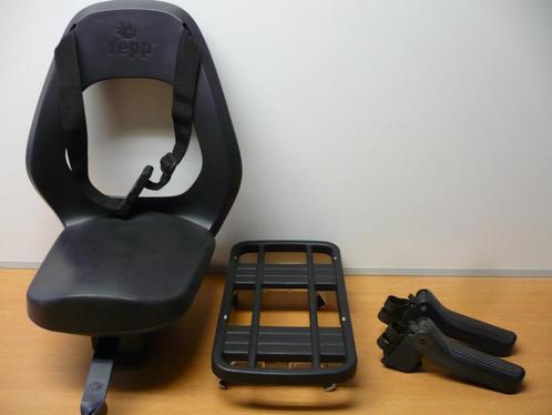 GMG Yepp jr achterzitje met gordel, adapter en voetsteunen, Fietsen en Brommers, Fietsaccessoires | Fietsstoeltjes, Zo goed als nieuw