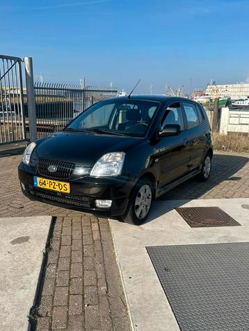 Kia Picanto 1.0 2005 Zwart Nieuwe apk!  beschikbaar voor biedingen