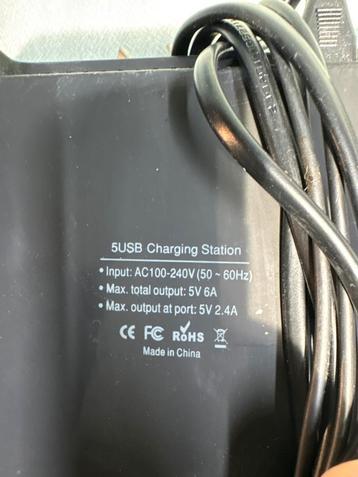 USB Oplaadstation - Meerdere Apparaten Tegelijk! beschikbaar voor biedingen