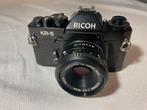 Mooie en goed werkende RICOH KR-5 met 55mm lens, Ophalen of Verzenden, Zo goed als nieuw, Compact, Overige Merken