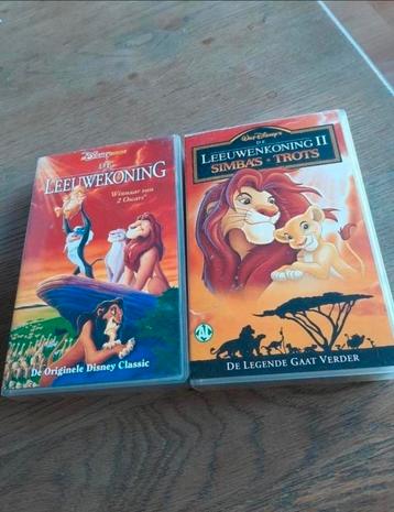 Disney Classic De Leeuwenkoning 1 en 2 videobanden.  beschikbaar voor biedingen