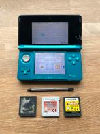 Nintendo 3DS Blauw Compleet + Games & Toebehoren, Spelcomputers en Games, Spelcomputers | Nintendo 2DS en 3DS, Blauw, Ophalen of Verzenden