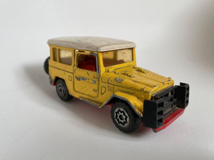 model Toyota Land Cruiser BJ40, geel, Majorette 1/36, Hobby en Vrije tijd, Modelauto's | 1:32, Gebruikt, Auto, Ophalen of Verzenden