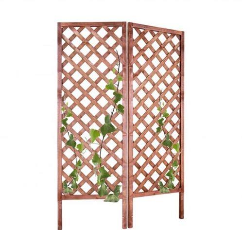 IvoQ Houten Trellisschermen – Set van 2 | Klimrek voor Plant, Tuin en Terras, Planten | Tuinplanten, Klimplanten, Halfschaduw