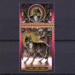 wolf Letland 2009 + tabje postfris, Postzegels en Munten, Postzegels | Thematische zegels, Dier of Natuur, Verzenden, Postfris