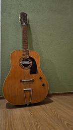 Egmond semi Accoustische 12 snarige gitaar met hardcase, Ophalen, Gebruikt, Western- of Steelstringgitaar, Met koffer