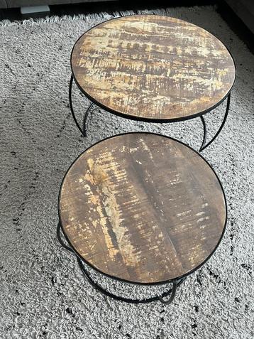 Salontafel / ronde salontafel 2 stuks beschikbaar voor biedingen