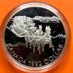 Canada 1 Dollar 1992 proof zilver, Ophalen of Verzenden, Noord-Amerika, Zilver