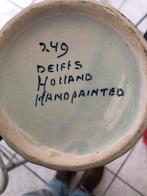 Delfts Blauw Vaas Handgeschilderd, Ophalen, Gebruikt, Overige vormen, Overige materialen