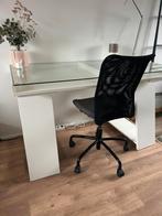 IKEA Vika Gruvan bureau met glazen vitrine + stoel, Ophalen, Gebruikt, Bureau
