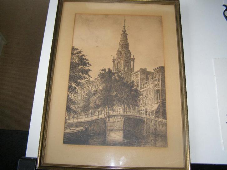 Zuiderkerk Amsterdam, Antiek en Kunst, Kunst | Schilderijen | Klassiek, Ophalen