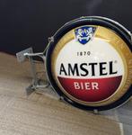 Amstel bier dubbelzijdige lichtbak / reclamebord, Ophalen, Gebruikt, Reclamebord, Plaat of Schild, Amstel