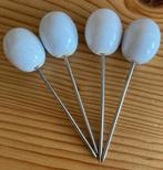 4 olijven prikkers, Ophalen of Verzenden, Gebruikt, Overige materialen, Los bestek