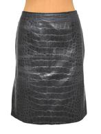 Versace sexy latex, rubber rokje, rok, snake, Mt. 34 / XS, Kleding | Dames, Verzenden, Zwart, Versace, Maat 34 (XS) of kleiner