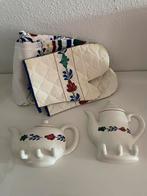 Handdoek rekjes boerenbont 2 dtuks, Ophalen of Verzenden, Zo goed als nieuw, Aardewerk, Boerenbont
