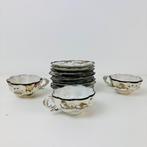 Antiek Japans porselein kop & schotel handbeschilderd, Ophalen of Verzenden