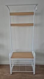 Kapstok met schoenenrek en zitbank / Halmeubel., Ophalen, Zo goed als nieuw, Metaal, Staande kapstok