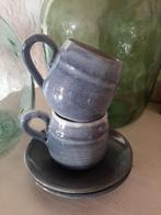 Vintage set kop en schotel., Antiek en Kunst, Antiek | Tin, Ophalen