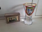 Ameland souvenir luciferhouder en glas, Ophalen of Verzenden, Overige typen
