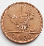 1 Penny 1967 Ierland Prachtige Oude Munt Haan Hen Kip Kuiken, Postzegels en Munten, Ophalen of Verzenden