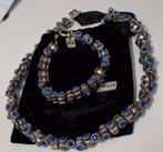Armband en ketting van OTAZU met Swarovski kristallen, Met kristal, Overige materialen, Ophalen of Verzenden, Zo goed als nieuw