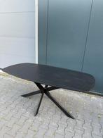 Deens ovale zwarte eettafels 180 cm & 240 cm, Ophalen, 100 tot 150 cm, Vijf personen of meer, Ovaal