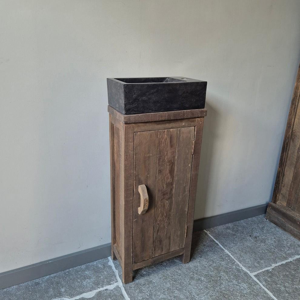 Toiletmeubel driftwood landelijk sober stoer Jober Wonen, Nieuw, Minder dan 100 cm, 25 tot 50 cm, 50 tot 100 cm