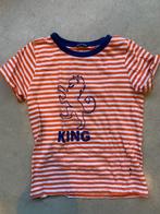 Oranje wit gestreept HEMA tshirt mt 98-104, Jongen of Meisje, Gebruikt, Ophalen of Verzenden, Shirt of Longsleeve