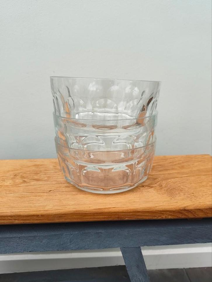 Arcoroc glazen schalen - 3 stuks, Huis en Inrichting, Keuken | Servies, Zo goed als nieuw, Schaal of Schalen, Effen, Glas, Ophalen of Verzenden