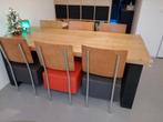 Eetkamerstoelen design, Huis en Inrichting, Stoelen, Ophalen, Metaal, Zo goed als nieuw, Vijf, Zes of meer stoelen