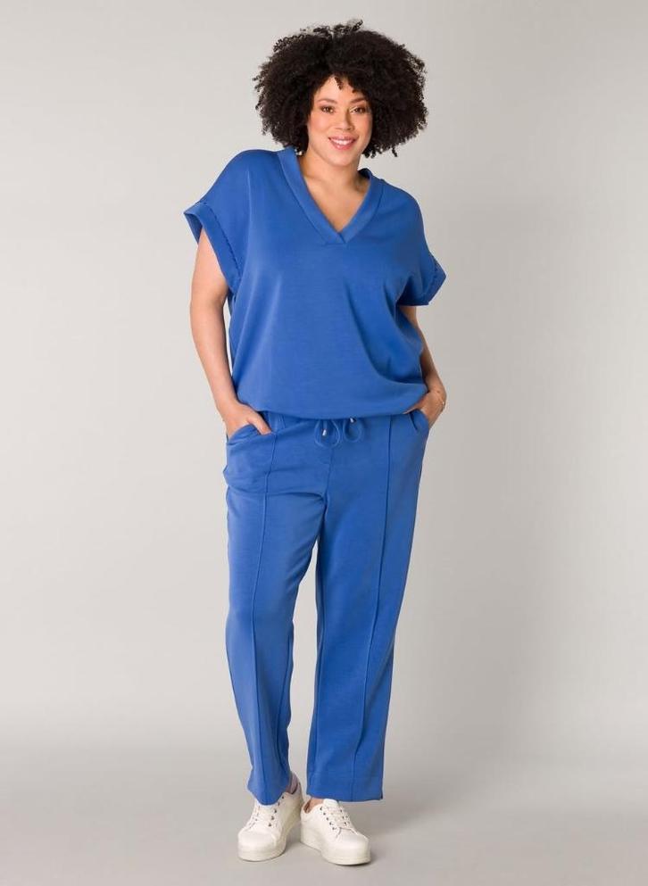 8018 Pants JUNE van YESTA - maat 3 (52), Kleding | Dames, Grote Maten, Nieuw, Broek of Spijkerbroek, Blauw, Verzenden