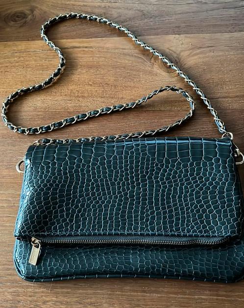 Mooie My Jewellery schoudertas/ clutch tas, donkergrijs,, Sieraden, Tassen en Uiterlijk, Tassen | Schoudertassen, Zo goed als nieuw
