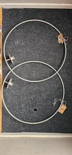 Zilveren Dinerkaars Houders - Set van 2, 25 tot 50 cm, Nieuw, Ophalen of Verzenden, Grijs