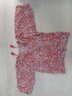 Bhumi top blouse XS festival rood wit zomer, Ophalen of Verzenden, Zo goed als nieuw, Maat 34 (XS) of kleiner, Rood