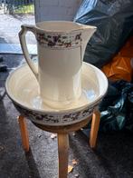 Antiek Lampetstel met Bloemenmotief, Ophalen