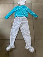 Carnaval verkleed kleding Smurf 140cm, Ophalen of Verzenden, Zo goed als nieuw, Jongen of Meisje