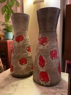 Set vintage Strehla fat lava vazen - fatlava vintagevazen, Ophalen of Verzenden