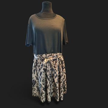 Nieuw zwart beige jurk shein maat 2xl beschikbaar voor biedingen