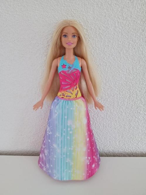 Barbie Dreamtopia Brush 'n Sparkle Princess FRB12, Kinderen en Baby's, Speelgoed | Poppen, Gebruikt, Barbie, Ophalen of Verzenden