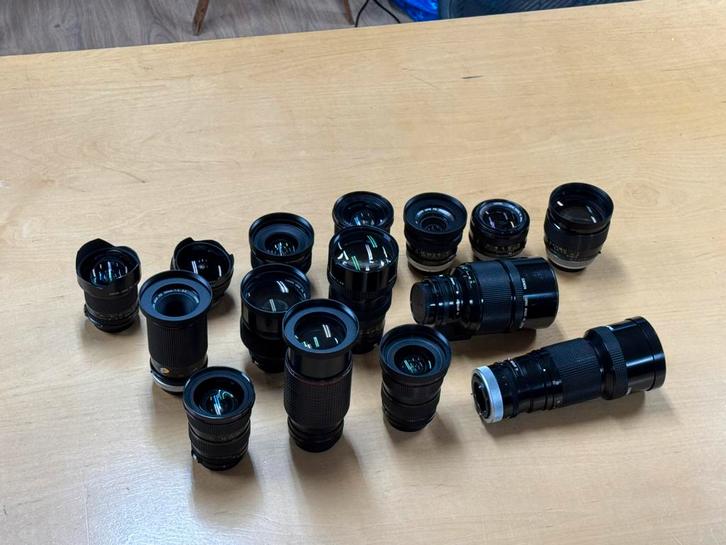 Canon fd 15 delig lensset ssc / nfd, Verzamelen, Fotografica en Filmapparatuur, Lens of Lenzen, 1980 tot heden, Ophalen