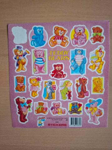 Teddybeer Stickers - Vintage Sticker Fun beschikbaar voor biedingen