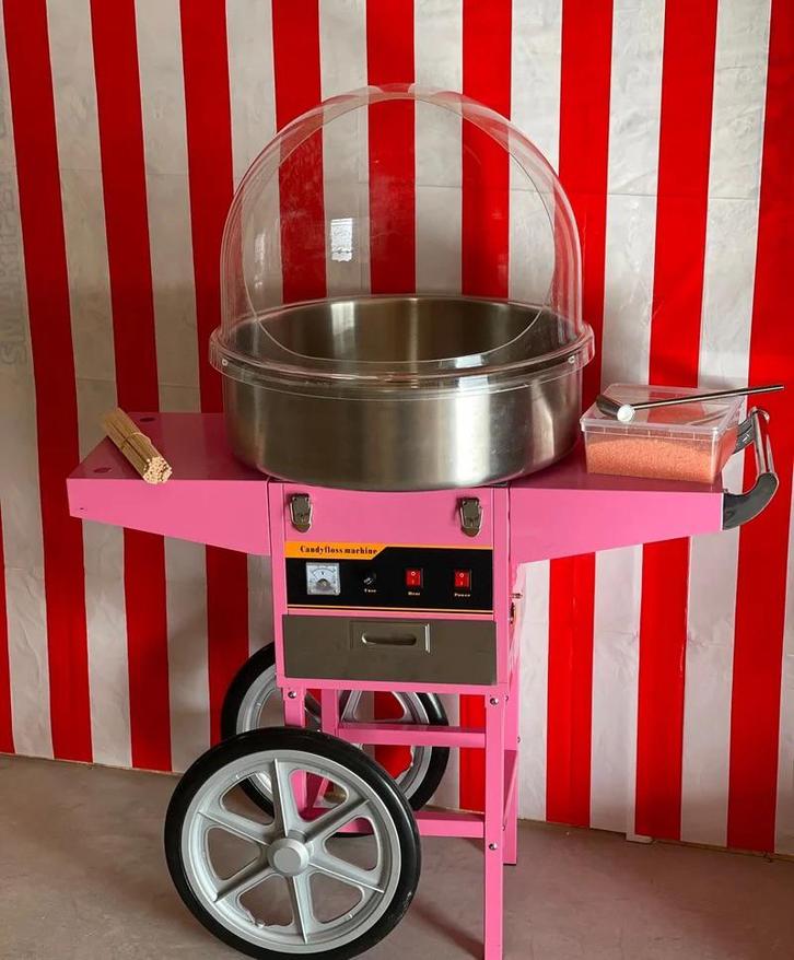 Suikerspinmachine te huur!, Hobby en Vrije tijd, Feestartikelen | Verhuur, Zo goed als nieuw, Verjaardag, Ophalen