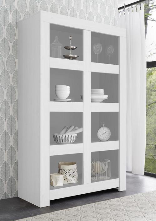 Vakkenkast Wit Opbergkast Wit 110x186 cm NIEUW VOORRAAD, Huis en Inrichting, Kasten | Boekenkasten, Nieuw, 100 tot 150 cm, 150 tot 200 cm