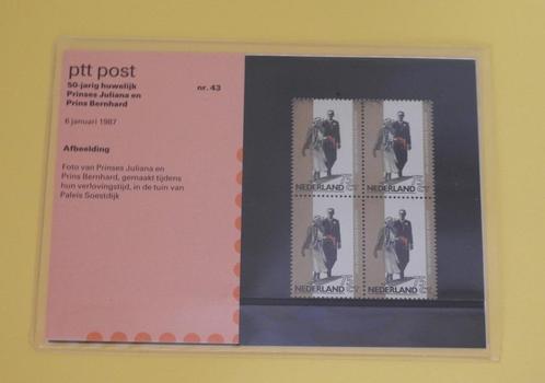 Postzegel mapjes P.T.T. 1987, Postzegels en Munten, Postzegels | Nederland, Postfris, Na 1940, Verzenden