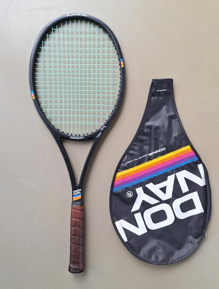 div. vintage Dunlop Donnay Puma Wilson tennis-racket, Sport en Fitness, Tennis, Gebruikt, Racket, Dunlop, L3, Ophalen of Verzenden