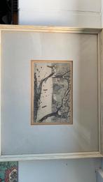 Pentekening kunstenaar Breed, Antiek en Kunst, Kunst | Etsen en Gravures, Ophalen of Verzenden