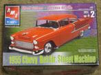 Bouwdoos 1955 Chevy Bel Air street machine AMT 31931, Overige merken, Auto, Groter dan 1:32, Nieuw