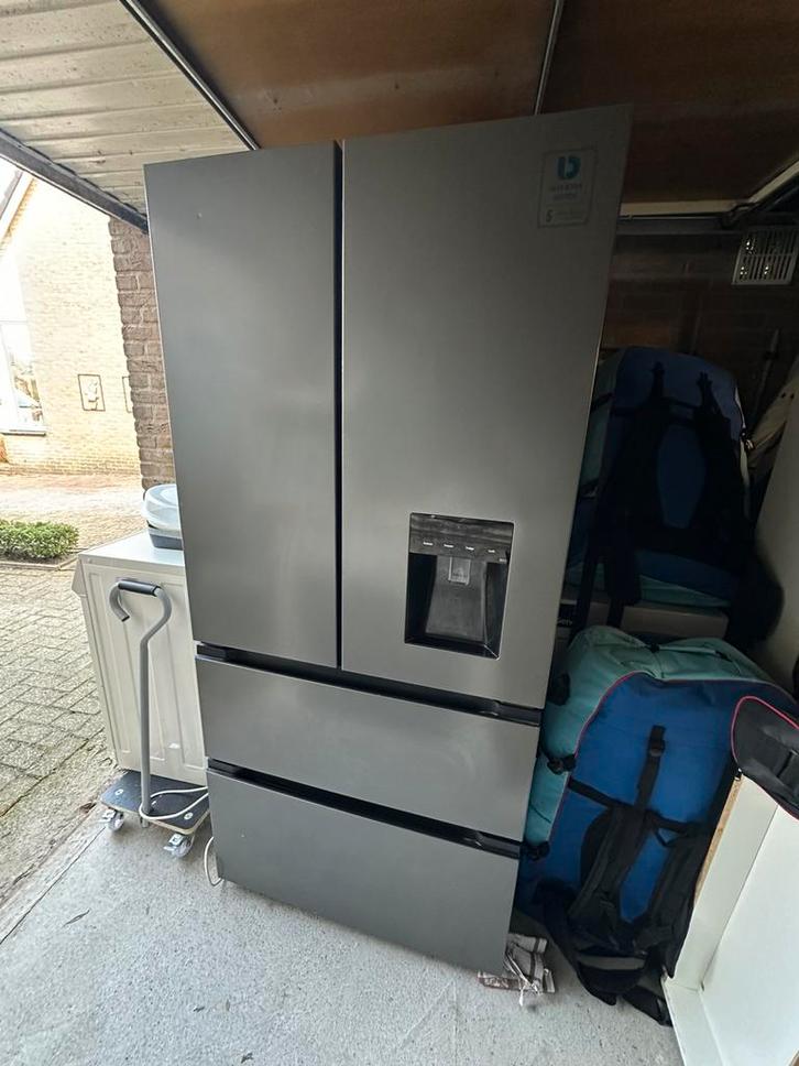 Koelkast/vriezer PKM FD399NF WDIXK (amerikaanse koelkast), Witgoed en Apparatuur, Koelkasten en IJskasten, Zo goed als nieuw, Met aparte vriezer