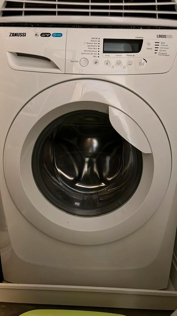 Zanussi wasmachine lindo 500 8 kg 1600 rpm, Witgoed en Apparatuur, Wasmachines, Zo goed als nieuw, Voorlader, 6 tot 8 kg, 85 tot 90 cm